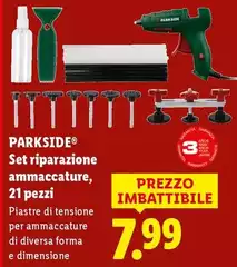 Parkside - Set Riparazione Ammaccature, 21 Pezzi