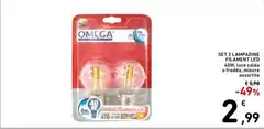 Omega - Set 2 Lampadine Filament LED