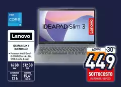 Lenovo - Ideapad Slim 3 (85")EB5R0B14CIX)