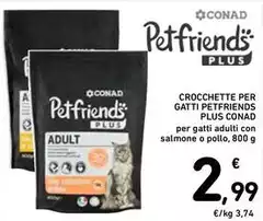 Conad - Crocchette Per Gatti Petfriends Plus