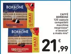 Caffe borbone - Caffè 120 Capsule Compatibili Macchine Nespresso O Lavazza