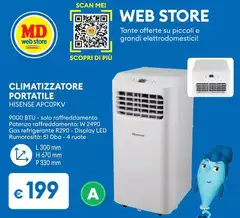 Hisense - Climatizzatore Portatile APC09KV