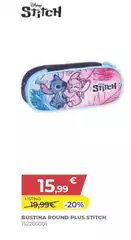 Disney Stitch - Bustina Round Plus
