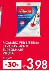 Vileda - Ricambio Per Sistema Lava-Pavimenti Turbosmart