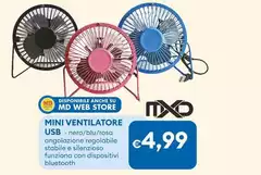Mxd - Mini Ventilatore Usb