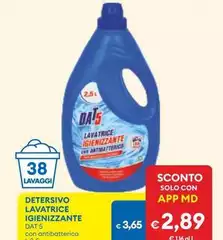 Dat5 - Detersivo Lavatrice Igienizzante
