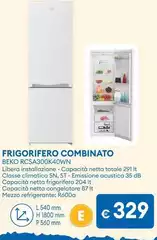 Beko - Frigorifero Combinato RCSA300K40WN 