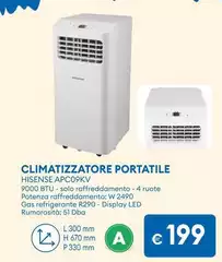 Hisense - Climatizzatore Portatile APC09KV 