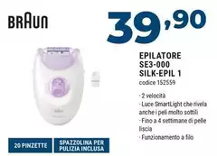 Braun - Epilatore SE3-000 Silk-Epil 1