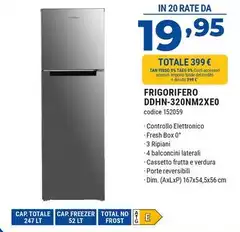 Hyundai Electronics - Frigorifero DDHN-320NM2XE0