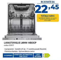 Hyundai Electronics - Lavastoviglie LMHN-14BI3CP