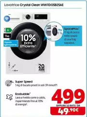 Samsung - Lavatrice Crystal Clean WW11DG5B25AE 