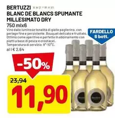 Bertozzi - Blanc De Blancs Spumante Millesimato Dry