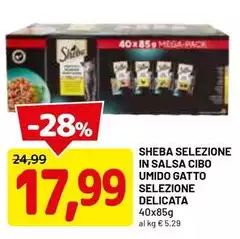 Sheba -  Selezione In Salsa Cibo Umido Gatto Selezione Delicata
