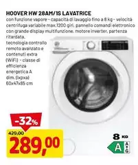 Hoover - Hw 28am/is Lavatrice