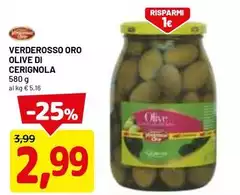 Verderosso oro - Olive Di Cerignola