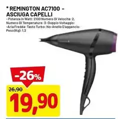 Remington - Asciuga Capelli