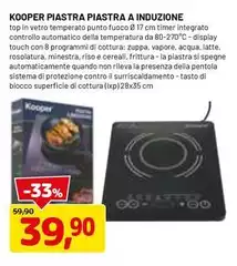 Kooper - Piastra Piastra A Induzione