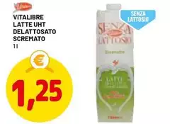 Vitalibre - Latte UHT Delattosato Scremato