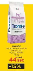 Monge - Crocchette Gatto Sterilized Pollo