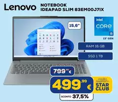 Lenovo - Notebook Ideapad Slim 83EM00J7IX