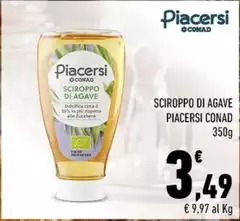Conad - Sciroppo Di Agave Piacersi