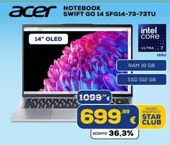 Acer - Notebook Swift Go 14 Sfg14-73-73tu