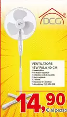 DCG - Ventilatore 45w Pala 40 Cm