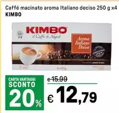 Kimbo - Caffé Macinato Aroma Italiano Deciso