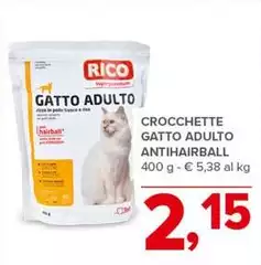 Rico - Crocchette Gatto Adulto Antihairball