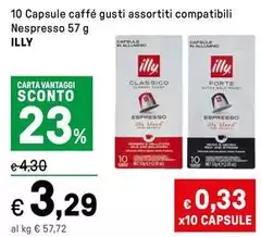Illy - 10 Capsule Caffé Compatibili Nespresso
