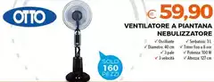 Otto - Ventilatore A Piana Nebulizzatore
