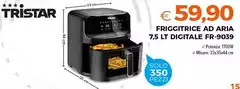 Tristar - Friggitrice Ad Aria 7.5 Lt Digitale Fr-9039