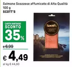 Scott's - Salmone Scozzese Affumicato Di Alta Qualità