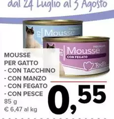Luglio - Mousse Per Gatto Con Tacchino