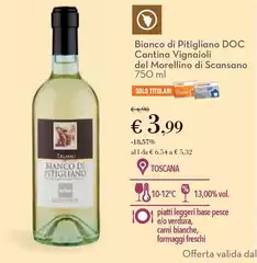 Cantina morellino di scansano - Bianco Di Pitigliano DOC