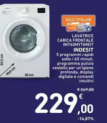 Indesit - Lavatrice Carica Frontale IMX60MYTIMEIET