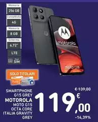 Motorola - Smartphone G15 Grey Moto G15 Octa Core Italia Gravity Grey
