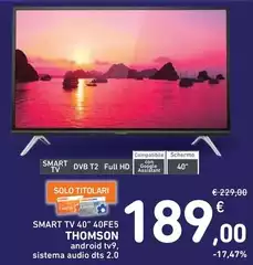 Thomson - Smart Tv 40" 40E5