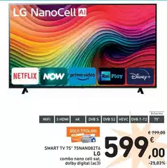 LG - Smart Tv 75" 75NANO82T6