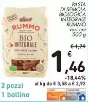 Rummo - Pasta Di Semola Biologica Integrale