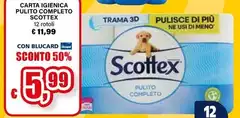 Scottex - Carta Igienica Pulito Completo