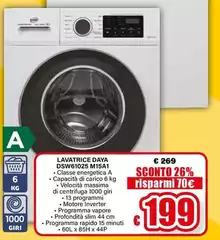 Daya - Lavatrice DSW61025 M15A1