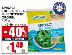 Orogel - Spinaci Foglia Bella Il Benessere