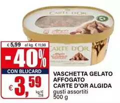 Algida - Vaschetta Gelato Affogato Carte D'Or