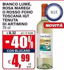 Tenuta Di Artimino - Bianco Lume, Rosa Maregi O Rosso Foho Toscana IGT