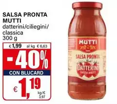Mutti - Salsa Pronta