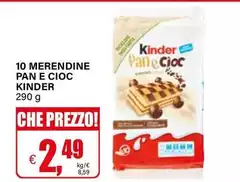 Kinder - 10 Merendine Pan E Cioc
