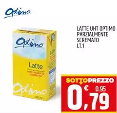 Optimo - Latte UHT  Parzialmente Scremato