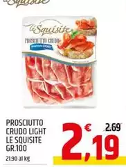 Le Squisite - Prosciutto Crudo Light 